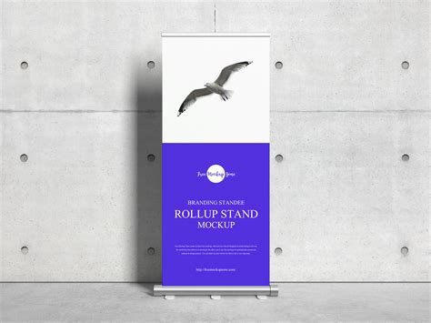 Free Advertising Roll Up Standee Mockup Design Mockup Planet