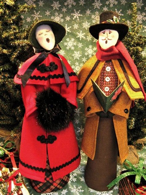 Adult Female Caroler Cloth Doll E Pattern Victorian Lady Caroler Free