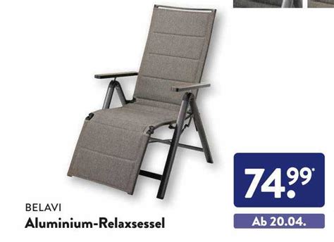 Belavi Aluminium relaxsessel Angebot bei ALDI SÜD 1Prospekte de