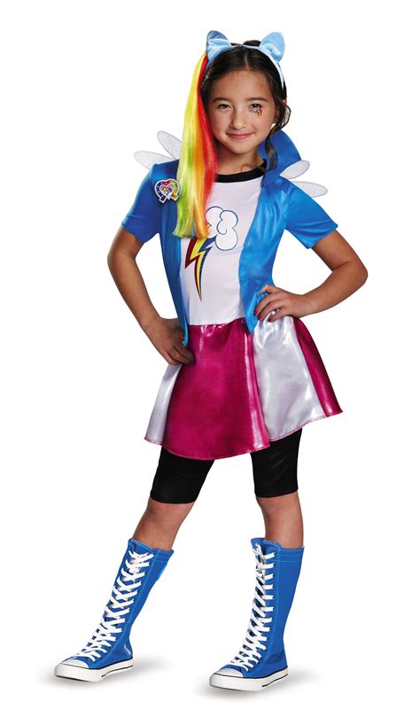 Rainbow Dash Equestria Deluxe Costume L 10 12 Girl Costumes