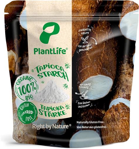 Plantlife Bio Tapioca Starch 1kg Gluten Free Vegan And Natural Tapioca Flour 100