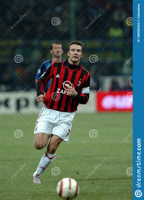 Andriy Shevchenko In Action During The Match Editorial Image Image Of