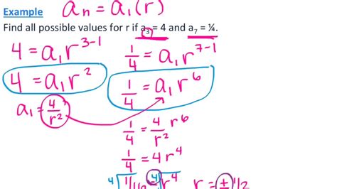 Precalc Geometric Sequences Youtube