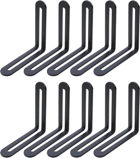 Amazon KUMGROT 10pcs Black Adjustable Corner Braces With Slot 3mm