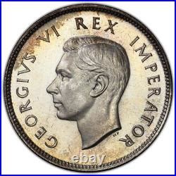 South Africa George Vi Shillings Pcgs Pr Mintage