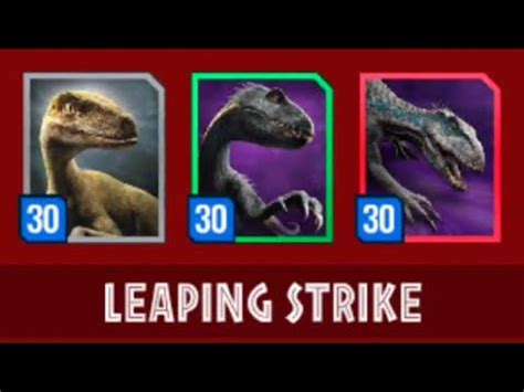 NEW MAX LEVEL 30 INDORAPTOR LEAPING EPIC STRIKE EVENT JURASSIC WORLD