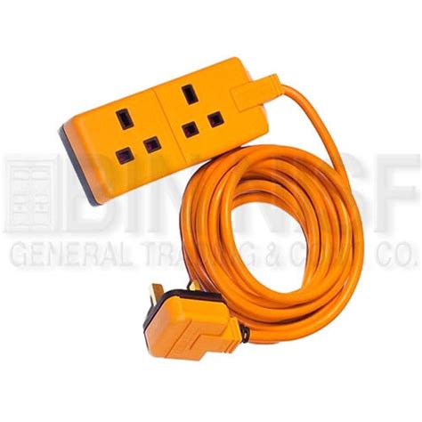 BINNISF-HEAVY DUTY EXTENSION LEAD TWO SOCKET - MASTERPLUG (UK)