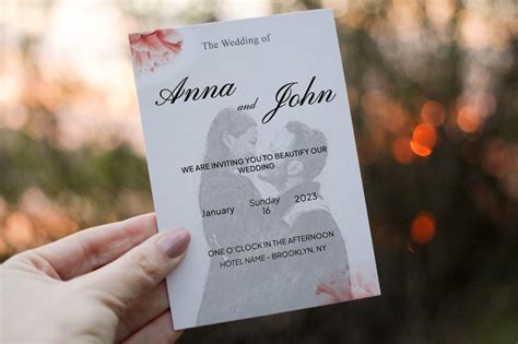 Personalized Wedding Card Custom Wedding Invitation Digital - Etsy