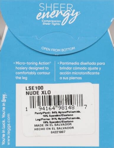 L Eggs Sheer Energy Medium Support Sheer Pantyhose Nude Ct Ralphs