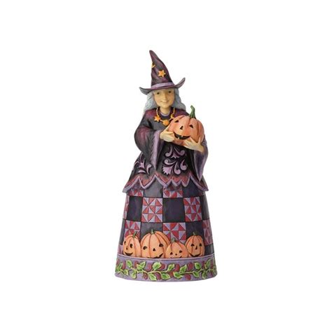 Jim Shore - Halloween Witch with Pumpkin - House of Boo