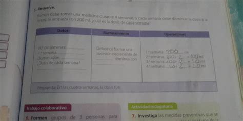 Solved Resuelve Rom N Debe Tomar Una Medicina Durante Semanas Y