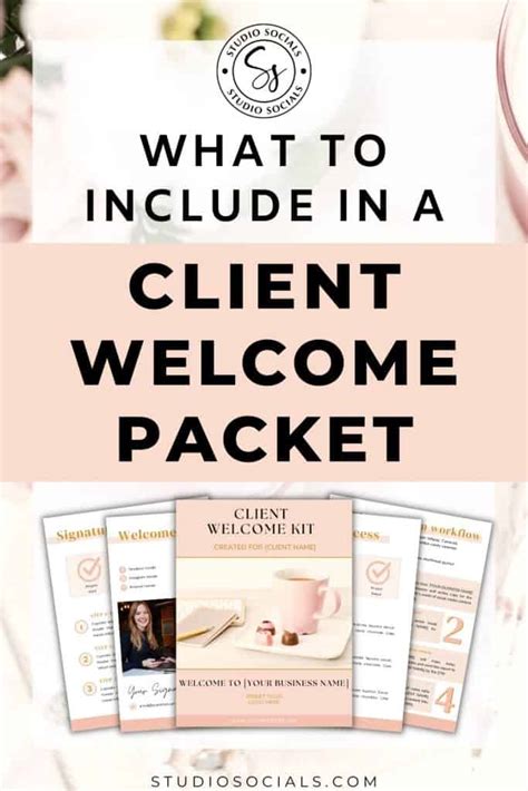 What To Include In A Client Welcome Packet Studio Socials