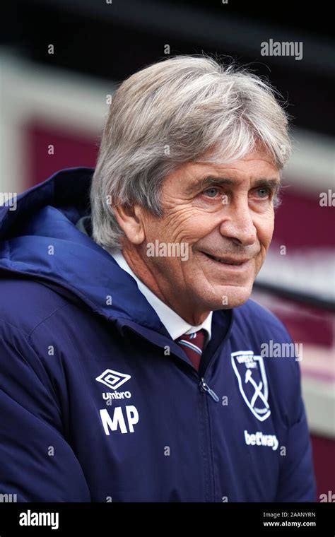 West Ham United Manager Manuel Pellegrini Before The Premier League