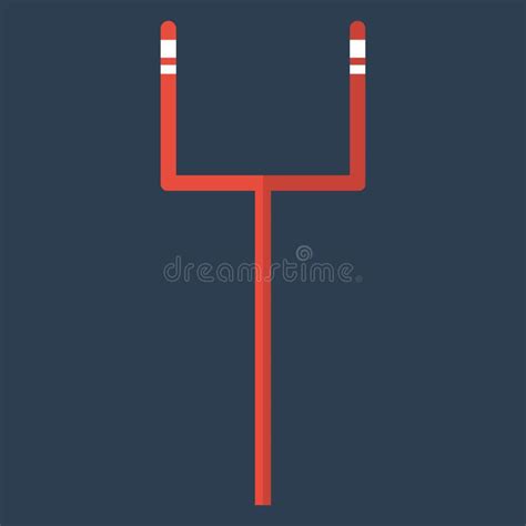 American Football Goal Post. Vector Illustration Decorative Design ...