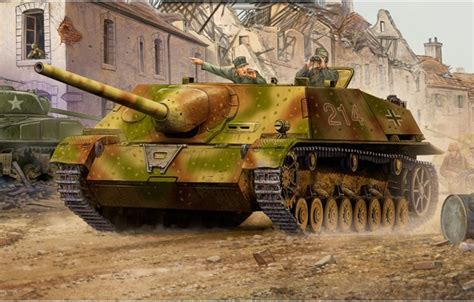 Wallpaper war, art, tank, ww2, tank destroyers, german tank, tank images for desktop, section ...