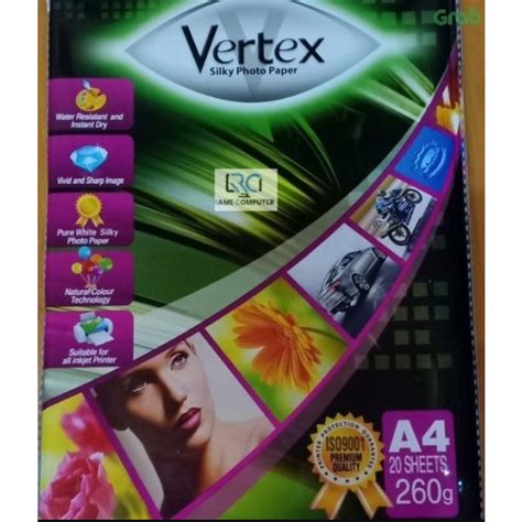 Jual Kertas Foto Vertex Silky A Sheets G Shopee Indonesia