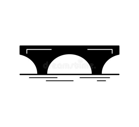 Set Of Bridge Black Silhouette Icons Isolated On White Background