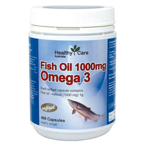 Healthy Care Fish Oil 1000Mg 400 Capsules Australia