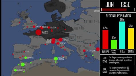 Spread Of Black Plague Map