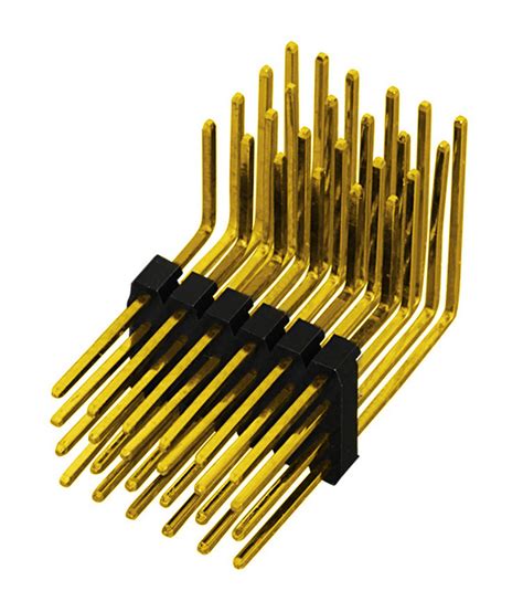 Odm Ph2 54mm Pin Header Four Row Single Body Right Angle Type Board To Board Connector Pin