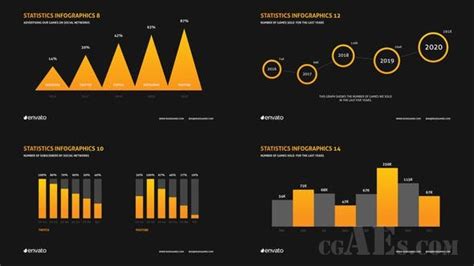 公司信息图表演示 VIDEOHIVE COMPANY INFOGRAPHICS PRESENTATION 26117287 CGAES素材网