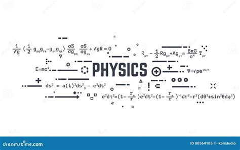 Physics Equations Chalkboard Vector Illustration | CartoonDealer.com #81237232