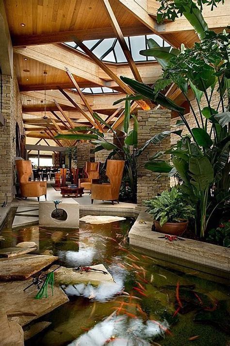 20 Modern And Impressive Indoor Pond Design Feels Outdoor Homemydesign