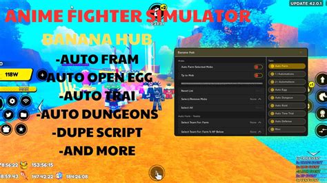 UPD 42 Anime Fighters Simulator Script Hack AUTO FARM DUPE Max