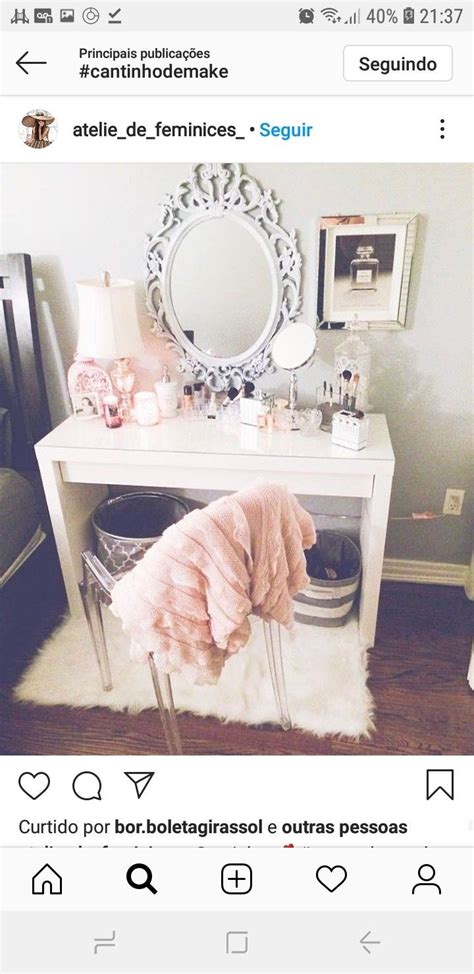 Pin By Raylanna Nittyele On PENTEADEIRA CLOSET Girly Bedroom Bedroom