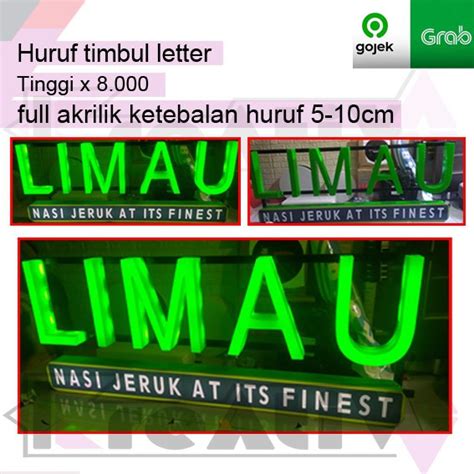 Jual Huruf Timbul Letter Letters Akrilik Shopee Indonesia