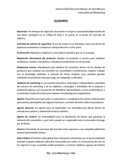 PDF Glosario Vocabulary DOKUMEN TIPS