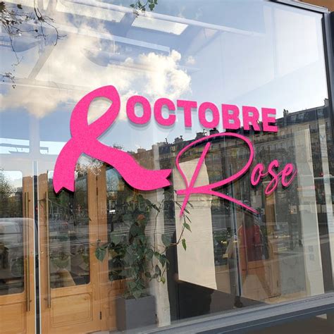 Sticker Vitrine Octobre Rose Stickers Vitrine Commerce Pro Octobre