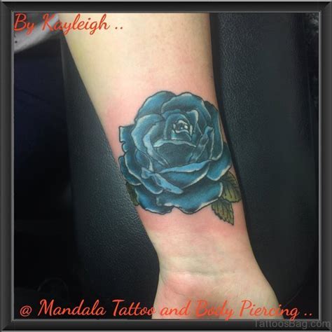 Cool Blue Rose Tattoos On Wrist Tattoo Designs Tattoosbag