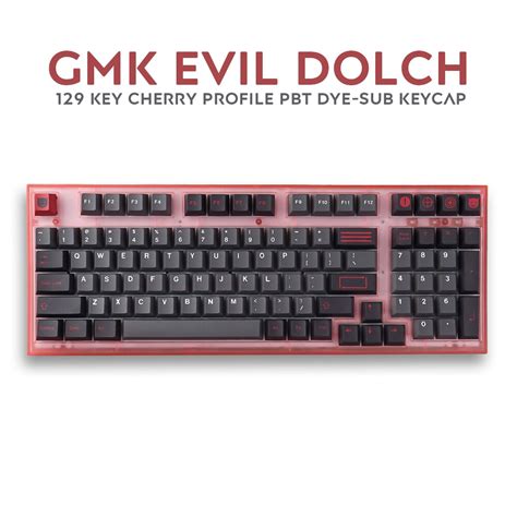 Gmk Evil Dolch Keycaps Cherry Profile Pbt Dye Sub Keys Keycap For