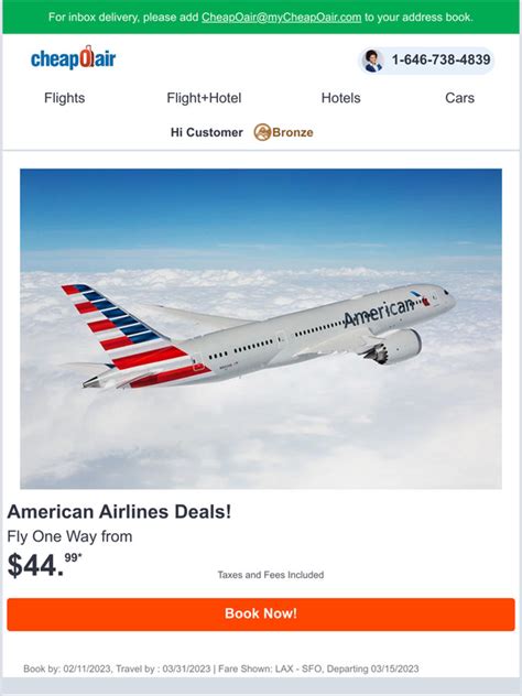 cheapoair: American Airlines Deals! | Milled