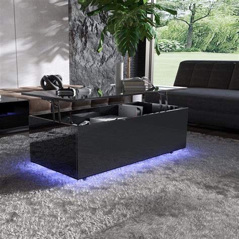 Buy Yaoping High Glossy Led Coffee Table Lift Top With Storage And