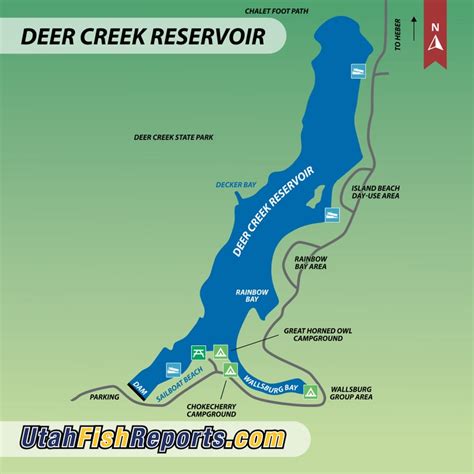 Deer Creek Reservoir Fish Reports And Map