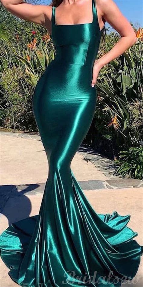 Mermaid Green Elegant Formal Black Girls Slay Evening Long Prom Dresse Bridalsew