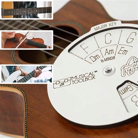 Pc Puchen Wooden Melody Tool Circle Of Fifths Wheel Circular Wooden