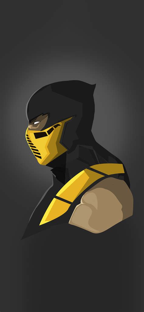 1125x2436 Scorpion Mortal Kombat Minimal 5k Iphone Xsiphone 10iphone X Hd 4k Wallpapers