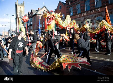 Chinese New Year celebrations in the Chinese quarter of Liverpool ...