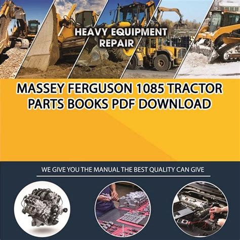 Massey Ferguson 1085 Tractor Parts Books Pdf Download Service Manual Repair Manual Pdf Download