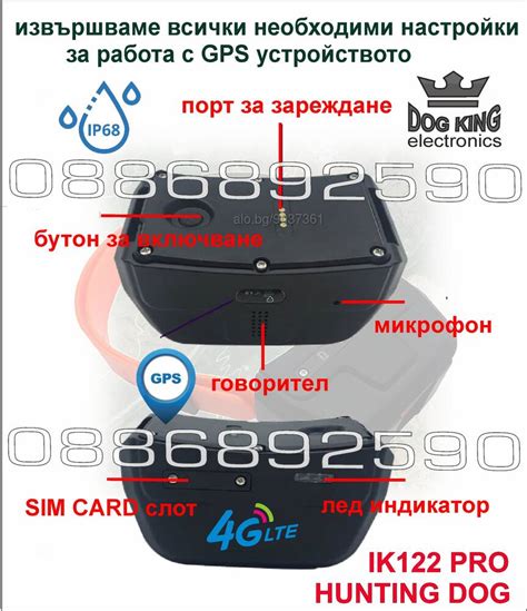 GPS Tracker ДжиПиЕс тракер за ловно куче IK122 PRO HUNTING DOG ...