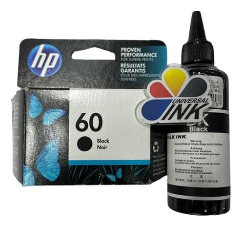 Cartucho Hp 60 Negro Original Tinta Para Recargar Envío gratis