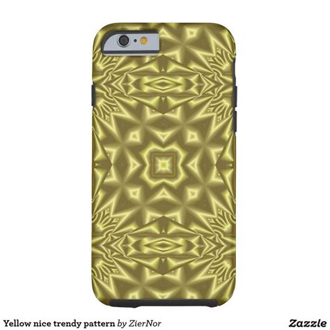 Yellow Nice Trendy Pattern Tough Iphone 6 Case Abstract Iphone Case