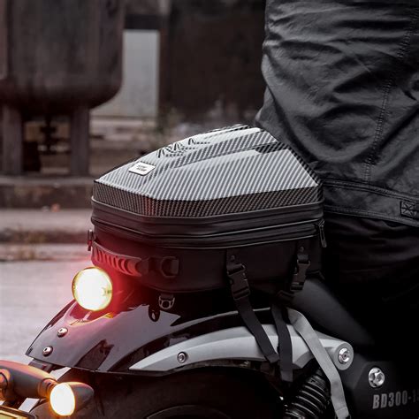 Motorcycle Tail Bag Waterproof Backpack ABS Hard Shell Motorcycle ...