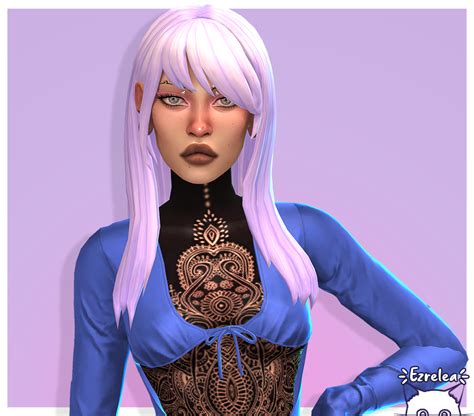 Hair Recolor Marsosims Tara Hair Ezrelea