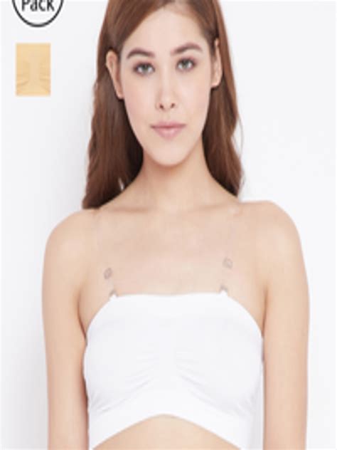 Buy C9 AIRWEAR Nude Coloured White Solid Non Wired Non Padded Bandeau