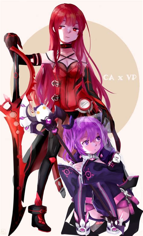 Aisha Landar Elesis Void Princess And Crimson Avenger Elsword