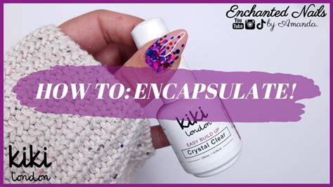 How To Encapsulate Chunky Glitter In Builder Gel Kiki London Easy